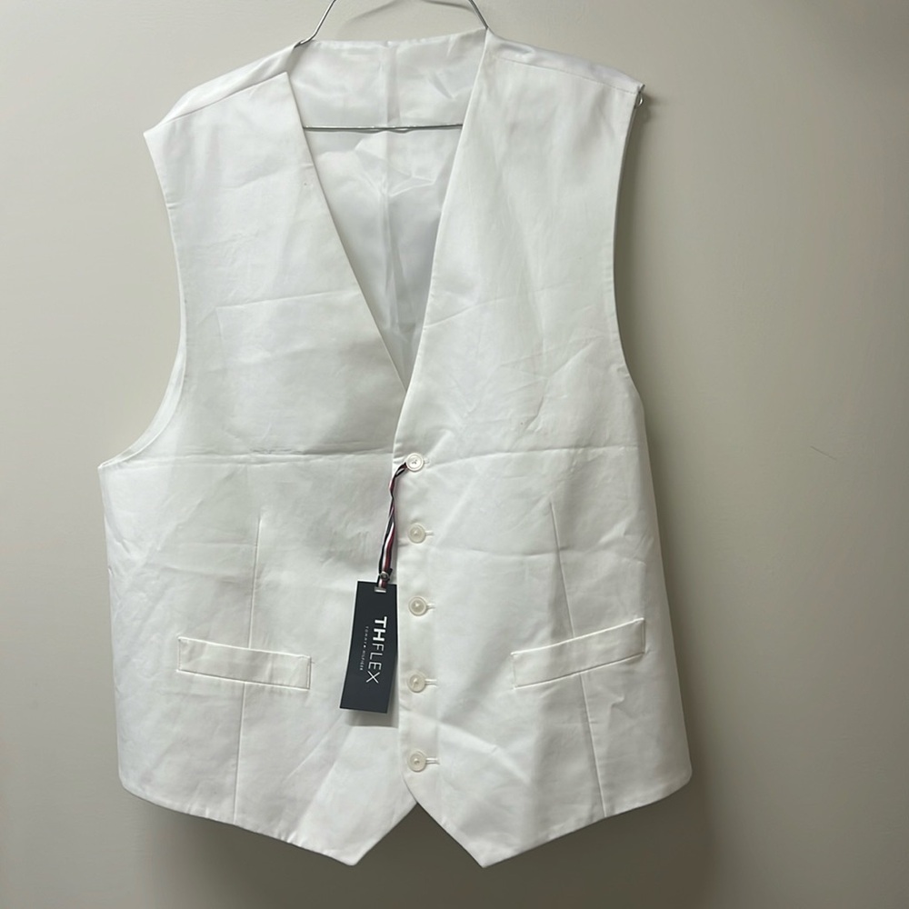Brand new, super clean, white cotton vest